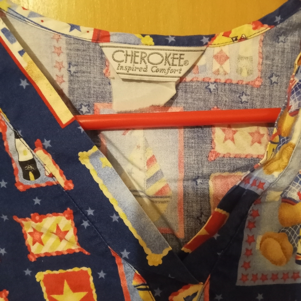 Nursing scrub top.